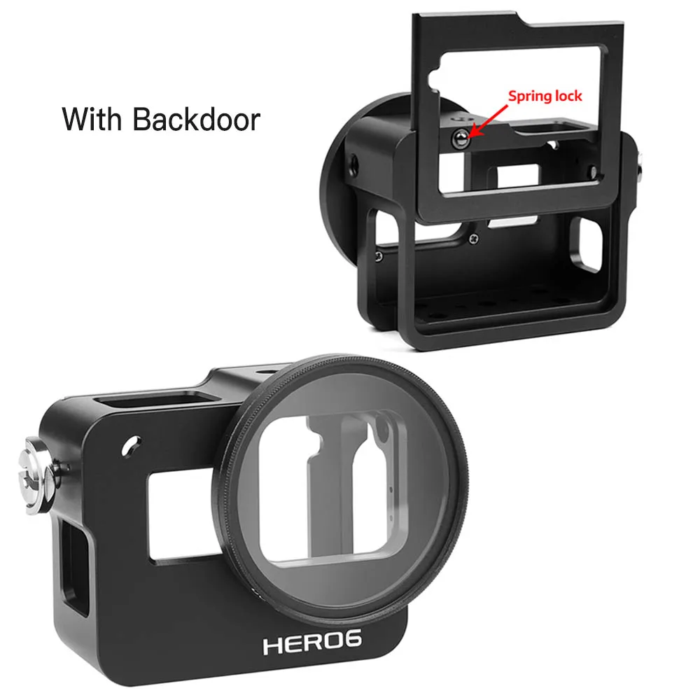 7 Silver //6//5 MEETBM ZIMO,Silicone Protective Case with Lens Cover for GoPro HERO7 Black //7 White Black Color : Red