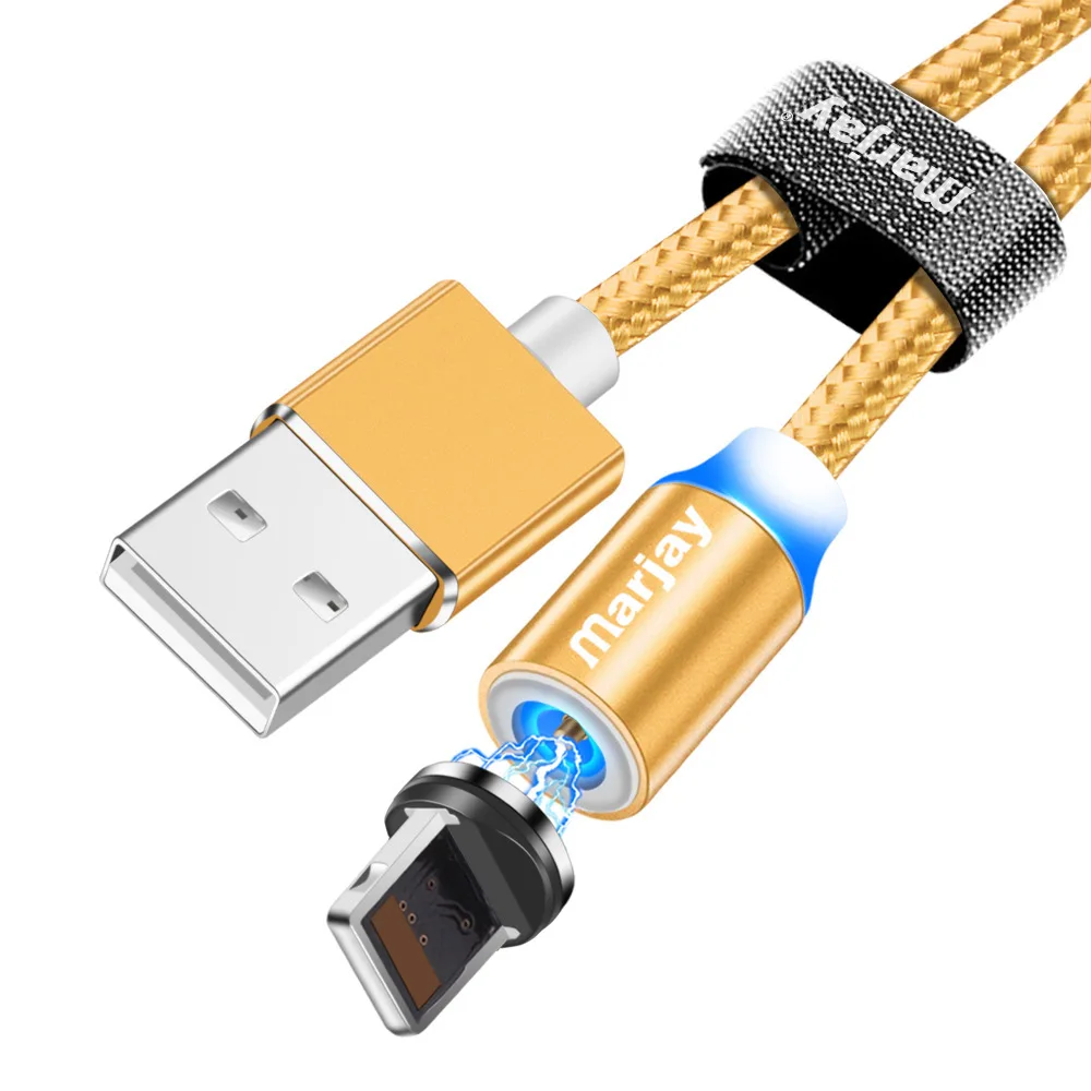 Marjay 1 м 2 м Магнитный usb-кабель светодиодный быстрое зарядное устройство зарядный кабель для iPhone XS Max XR X 5S 8 7 6s 5 se для iPhone кабель для iPad