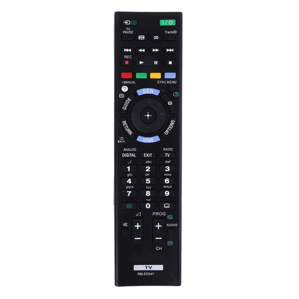 

Smart TV Remote Control Replacement Television Remote Control Unit Black All Functions For Sony Television RM-ED047