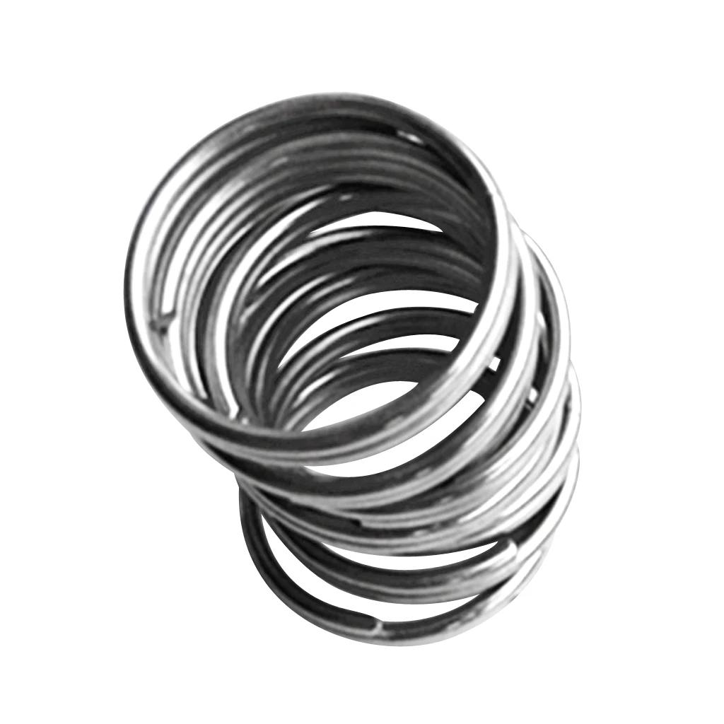 20X Durable Portable 316 Stainless Steel Gear Attachment Split Ring for Underwater Scuba Diving Surfing Boating 30mm+22mm