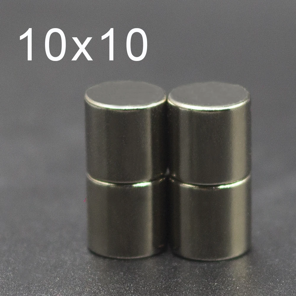 

10/20/50/100Pcs 10x10 Neodymium Magnet 10mm x 10mm N35 NdFeB Round Super Powerful Strong Permanent Magnetic imanes Disc 10x10