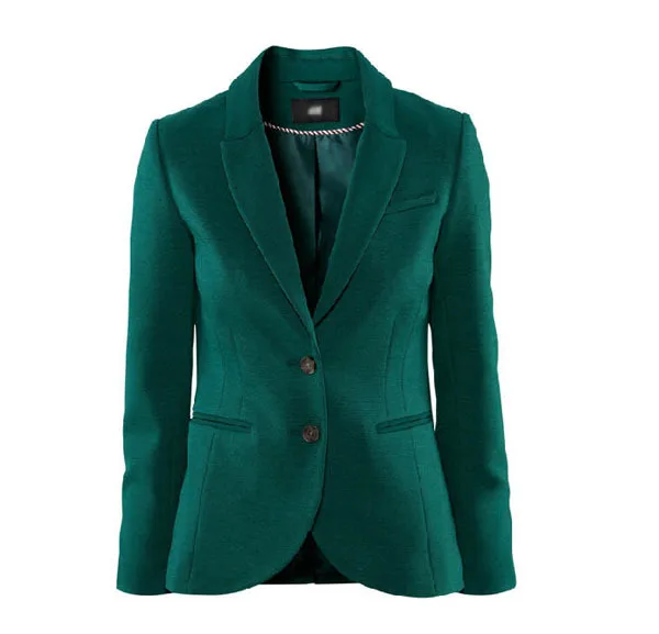 British Dark Green Elastic Slim Back Slit Designer Casual Suit Jacket