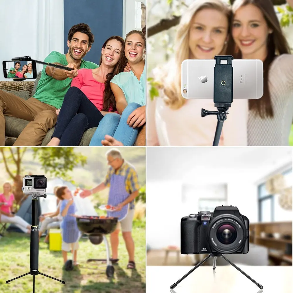 Для экшн камеры Gopro Hero7/6/5/4/3 + 4K Mijia Bluetooth селфи палка дистанционное управление