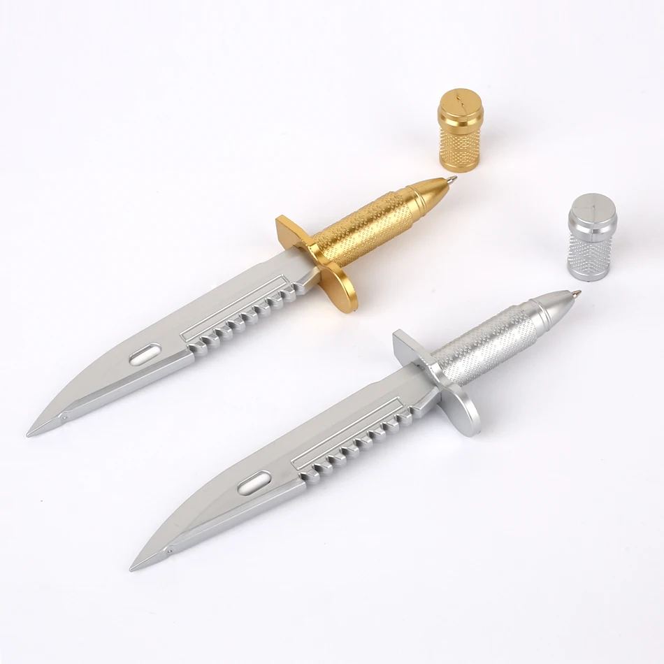 1PC Novelty Knife Style Ball Pen Knife Pongid Writing Ballpoint Penin