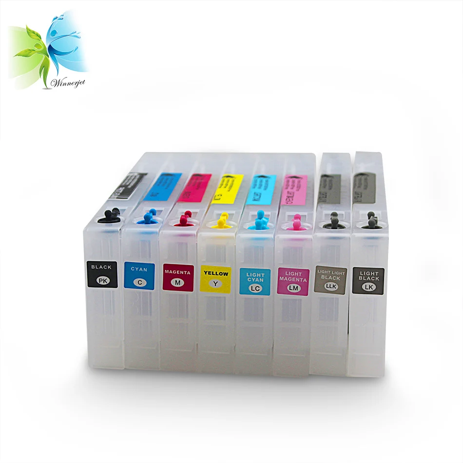 Winnerjet Chip reseter + 300 мл 4880 чернильный картридж для Epson Stylus pro 8 цветов|ink cartridge|ink cartridge for