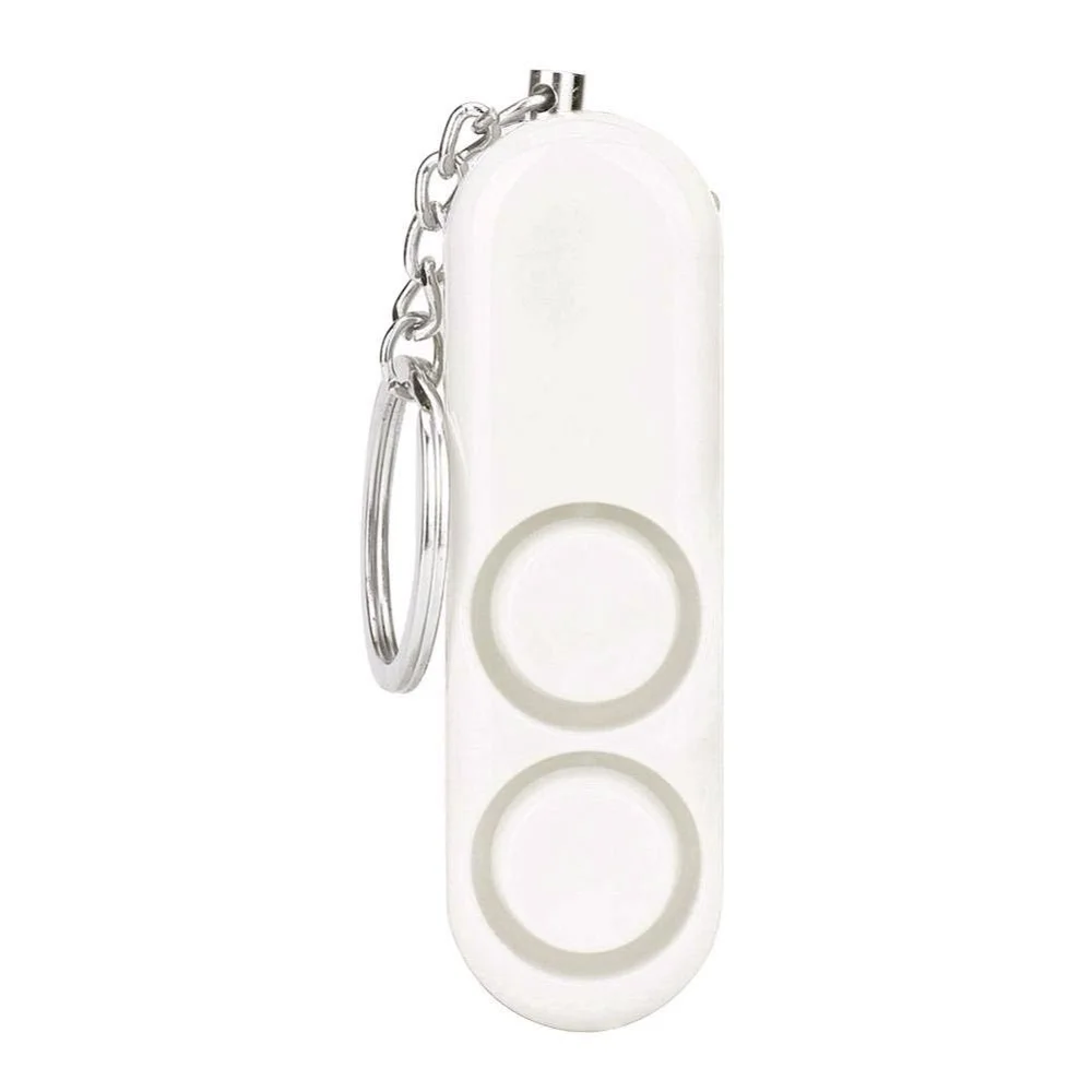 

30pcs 130 Decibels Personal Alarm Plastic Personal Alarm Two Speakers Mini Personal Security Alarm System Keychain