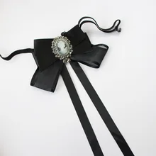 HISUMA дизайн для мужчин и женщин свадебный костюм рубашка с воротником и воротником галстук-бабочка ручной работы Роскошные бабочки ленты банты