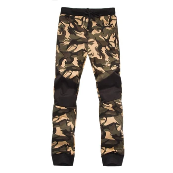 

Pants Men 2019New Men's Camouflage Sport Pants Lace-up Breasted Trousers with Tapered Legs for Men
