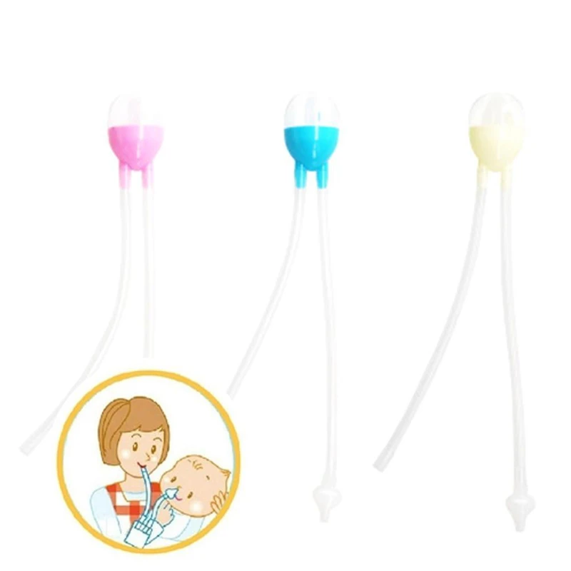 Newborn Baby Safety Nose Cleaner Vacuum Suction Nasal Aspirator Flu Protections Wash Cleaner Nose Protector Cleans Moistens