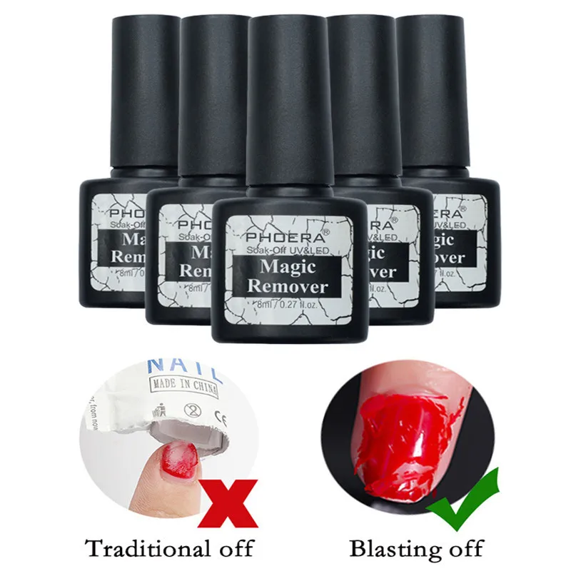 

New High Quality Nail Glue Nail Gel Polish Burst Fashion Remover Soak Off UV LED Nail Polish Easy To Use Cleaner 8ml TSLM1