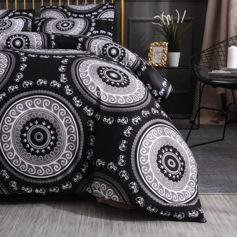 bedding set black 2