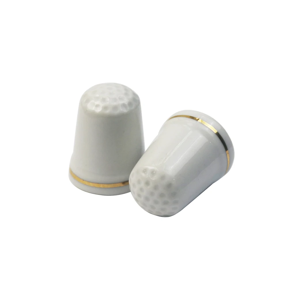 

Retro Hand Sewing Thimble Finger Protector Stitch Ceramics Souvenir Collectible Thimble DIY Sewing Tools Accessories