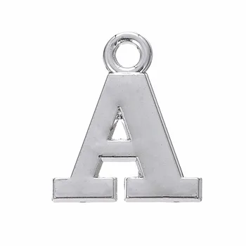 

30PCS Fashion Latest Style DIY Jewelry Lettering 26 English Letters Metal Pendant Jewelry Charms Dangle Accessories