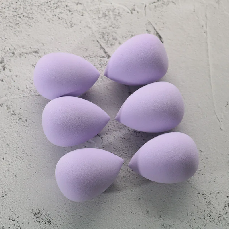 6pcs puff Стиль 40*60 мм спонж для нанесения основы под макияж косметический спонж вода косметический блендер смешивающая пудра гладкая губка YA325 - Цвет: 6pcs puff