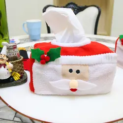 Счастливого Рождества Санта Клаус коробка ткани крышка Санта Клаус полотенце держатель для салфеток предметы домашнего обихода