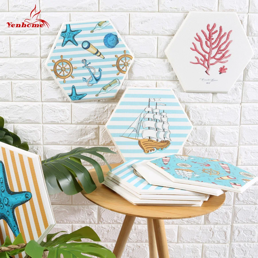 

2019 Latest Self-adhesive Wallpapers for Living Room Study Room Modern Ocean Style Removable Contact Paper DIY House Decoration