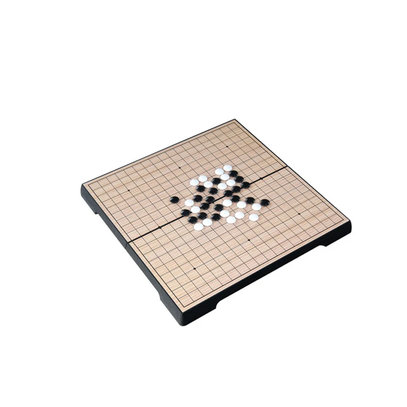 

Chess Board Games Portable Folding Magnet Magnetic Disks Go 19 Lines WeiQi Children Go Game 361pcs/set