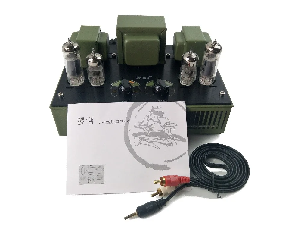 QINPU D 1 6N3 6p1 Интегрированный усилитель чистая вакуумная трубка без