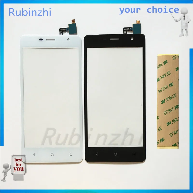

RUBINZHI Free 3M Tape Moible Phone Touch Panel Digitizer For micromax Q351 Touch Screen Digitizer Panel Front Glass Touchpad