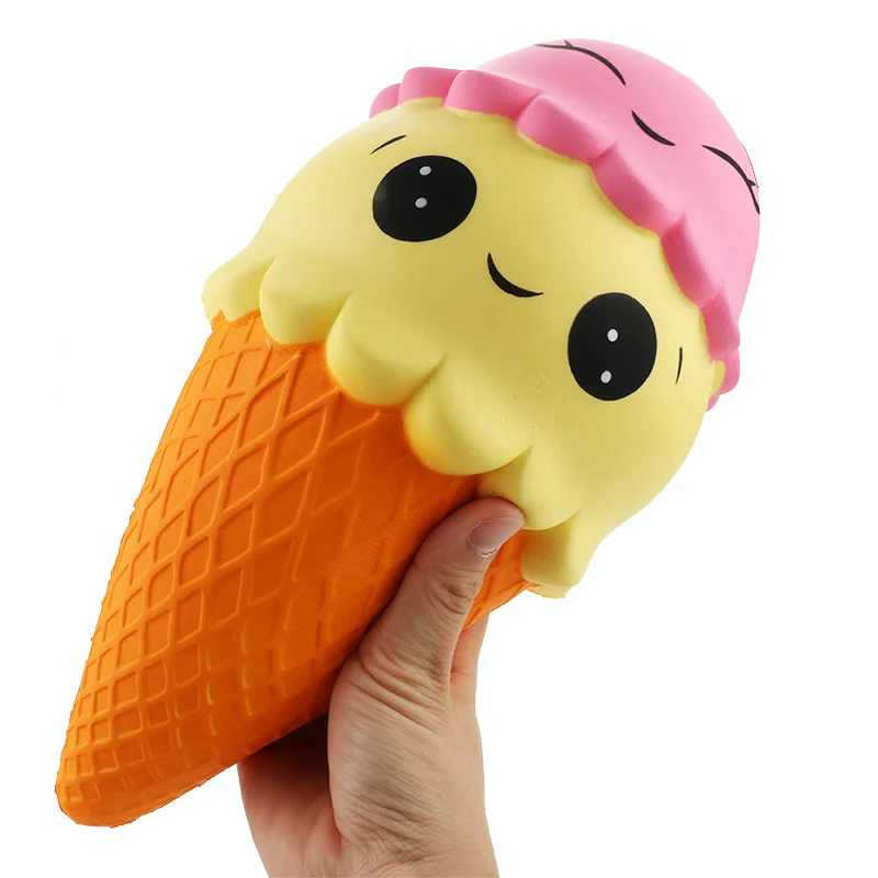 

25cm Giant Squishy Ice Cream Super Slow Rising Toy Squishy Soft Scented Food Stress Relief Squeeze Toys Decors Gift