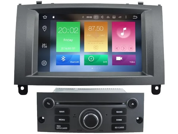 Excellent Ips screen Android 8.0 Car Dvd Navi Player FOR PEUGEOT 407 gps auto stereo audio multimedia 1