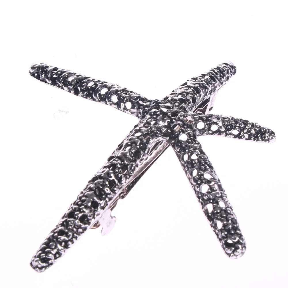 Hot Sale Fashion Women Beach Coral Starfish Hair Clip Barrette Hair Pin Bobby Pin Headwear Hair Accessories Free Shipping