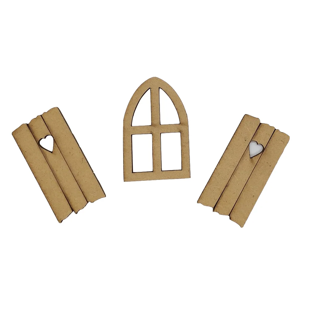 6 шт. поделки для окна Ки мини ретро деревянные сказочные поделки для окна набор самостоятельной сборки Деревенский домик сказочный набор микро пейзаж