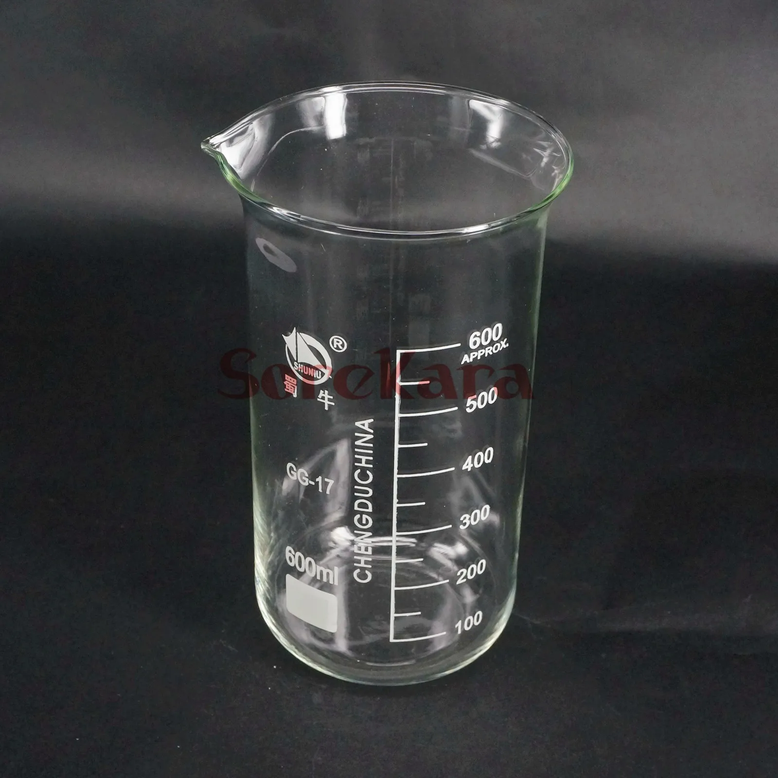 600ml Tall Form Beaker Chemistry Laboratory Borosilicate Glass Transparent Thickened with spout | Канцтовары для офиса и дома