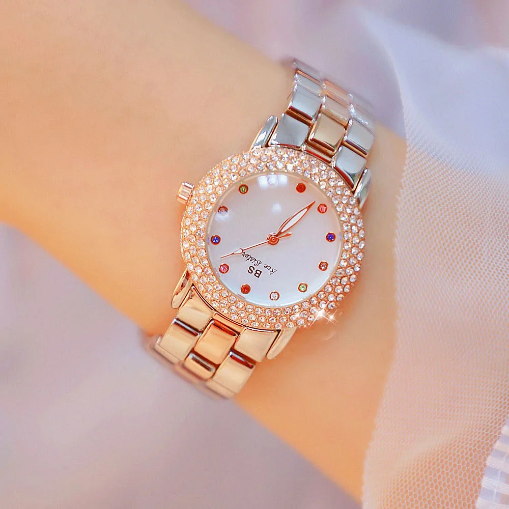 

2019 New Arrival Colorful Diamond Watch Ladies Watch Fashion Quartz Female Wristwatch Women Watches Reloj Mujer Relogio