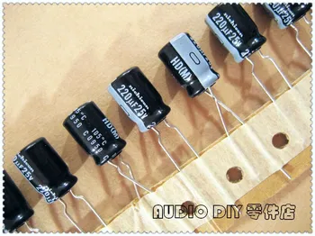 

20PCS/100PCS Nichicon HD Series 220uF 25V 25V220UF Electrolytic Capacitor