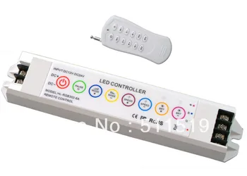 

3 years warranty,33 Change modes LED RGB 6A controller,DC input 12-24V,, 216W-432W with RF remote