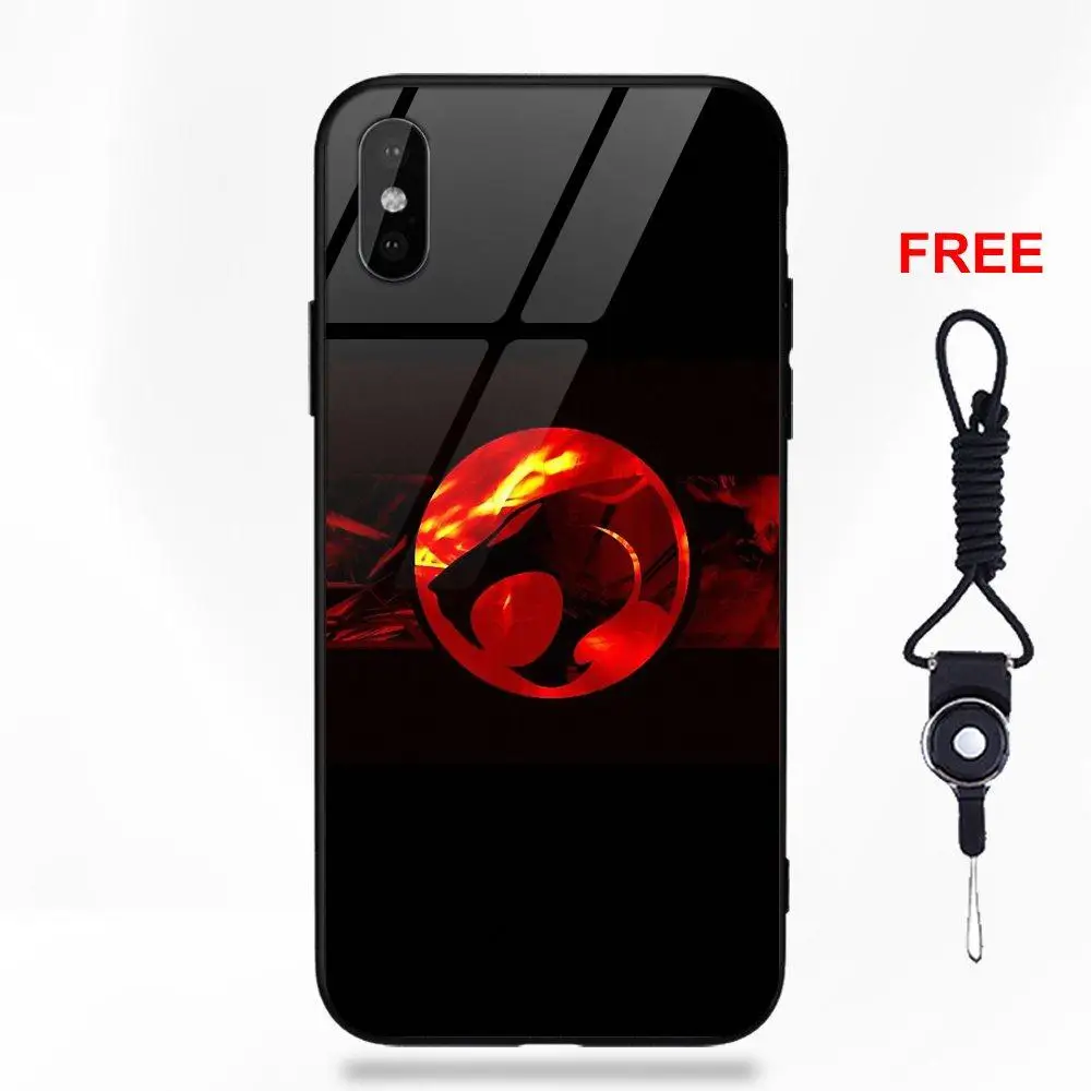 Thundercats логотип для Apple iPhone 5 5C 5S SE 6 6S 7 8 Plus X XS Max XR резиновый, мягкий, из ТПУ оправа закаленное стекло чехол для сотового телефона