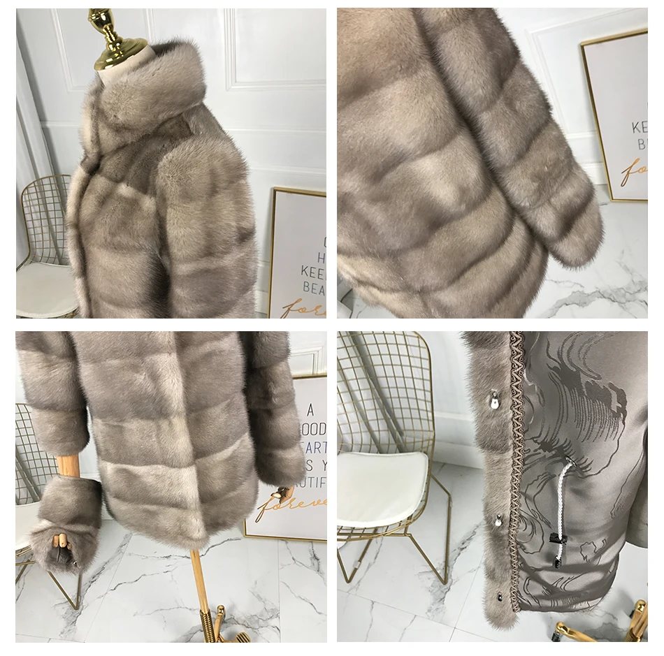 Настоящее пальто с мехом