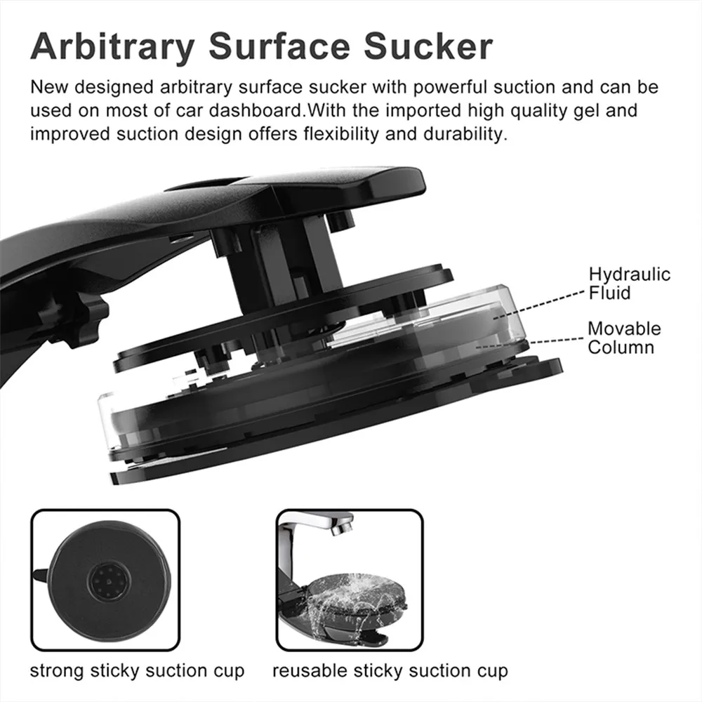  Magnetic Phone Holder for Car Dashboard Windshield Adjustablet Vehicle Phone Stand For iPhone8 XS X