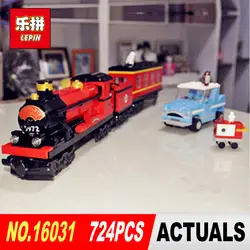 Лепин 16031 724 шт. фильм серии Хогвартс Экспресс поезд классический набор строительные блоки кирпичи модель игрушки для детей рождественские
