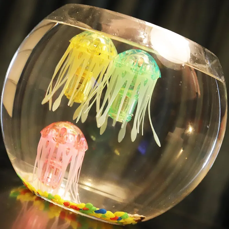 

Electronic Pet Robot Fish Luminescence in Water Suspended Jellyfish Hi-tech Bathing Toy Aquarium Decoration Automatic Swimming