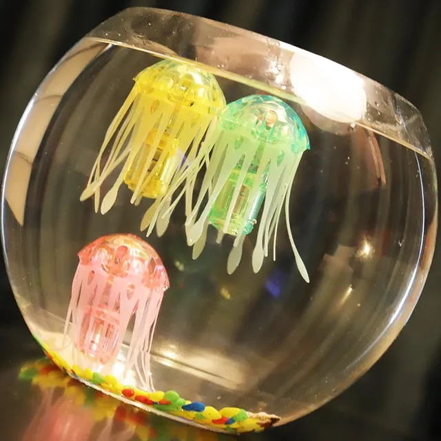 Electronic Pet Robot Fish Luminescence in Water Suspended Jellyfish Hi