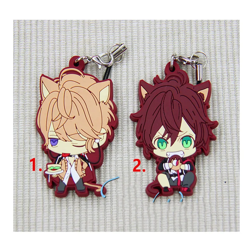 1 шт. аниме брелок для ключей Diabolik Lovers пончики аято Сакамаки Sakamaki Shu Cake Phone Strape