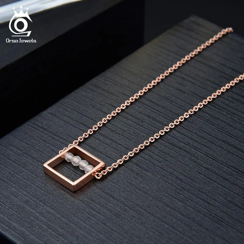 ORSA JEWELS новейшее ожерелье из стерлингового серебра 925 пробы с подвеской в виде