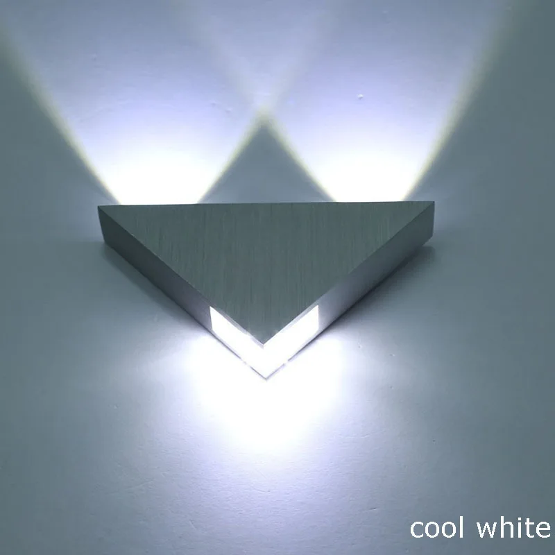 Modern Led Simple Wall Lamp 3W Aluminum Body Triangle Wall Light For Bedroom Home Lighting Luminaire Bathroom Light Fixture Wall (5)