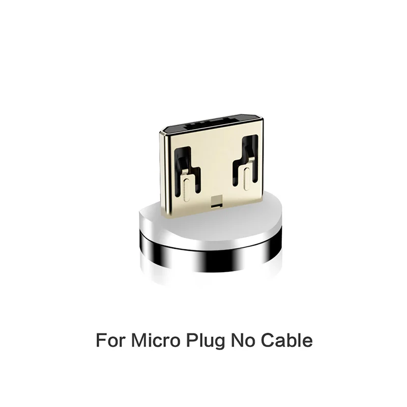 Магнитный Micro USB кабель H& A, 1 м, 3 А, кабель для быстрой зарядки и передачи данных для Apple iPhone 7 XS, магнитное зарядное устройство, кабель type-C для samsung S10 - Цвет: For Mirco Plug