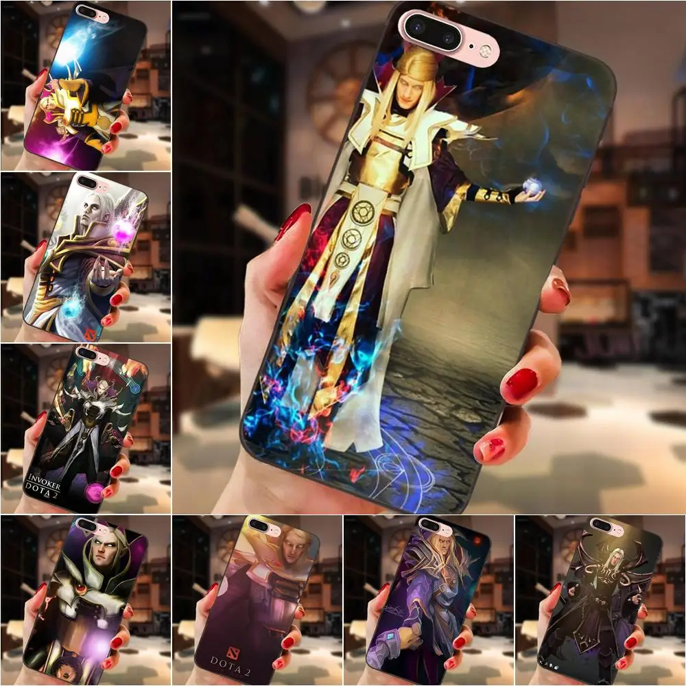 

Invoker Dota For Apple iPhone 4 4S 5 5S SE 6 6S 7 8 Plus X XS Max XR Soft Silicone TPU Black Design Phone