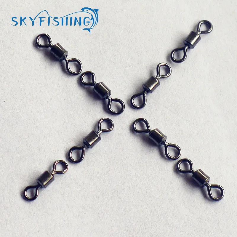 

2015 Hot Sale 100PCS Ball Bearing Swivel Solid Rings Fishing Connector 6 8 10 12 14# Steel Alloy Fishing Tools