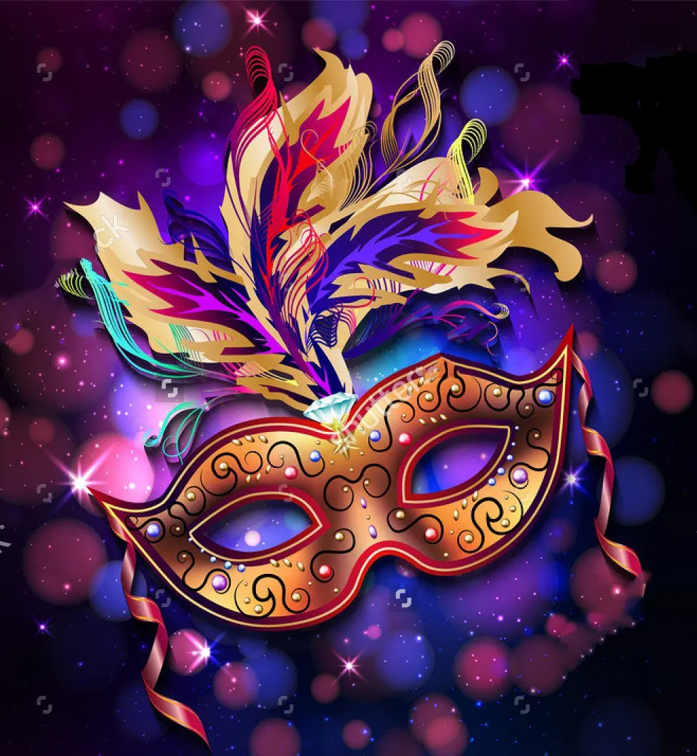 3d printed mardi gras mask