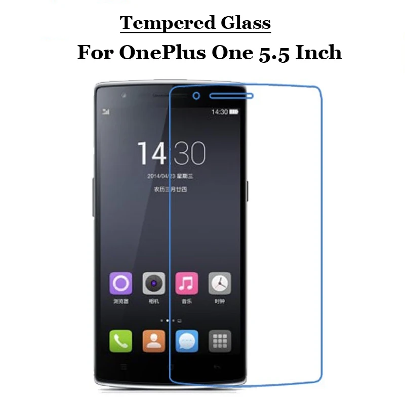 A0001 Tempered Glass 9H 2.5D Premium Screen Protector Film For OnePlus One One+ 1+ 1 Plus 5.5" | Мобильные телефоны и