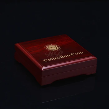 

WR Non-currency Coins Holder Quality Black Coin Box for Gold Plated Replica Coins Accessories Christmas Birthday Gift Souvenir