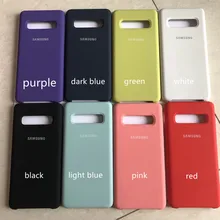 Жидкий силиконовый чехол для samsung galaxy S10 Plus, шелковистый мягкий на ощупь защитный чехол для samsung galaxy S10+ S10E lite