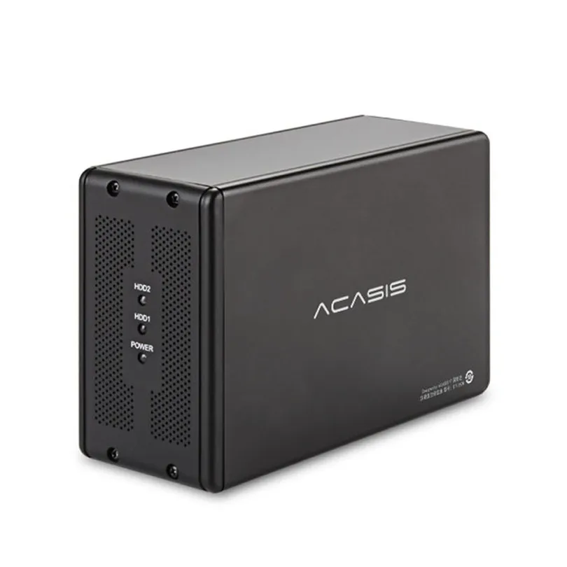 

Good Application ACASIS 3.5 Inch Double Disk Array Hard Disk Adapter Supports 2.5 Inch SDD Hard Disk Box Jan22