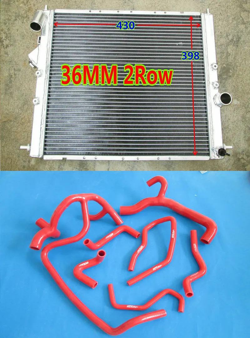 Aluminum radiator+Fan for Renault Clio 16S Williams 1.8L//2.0L 16V F7R 93-96 MT