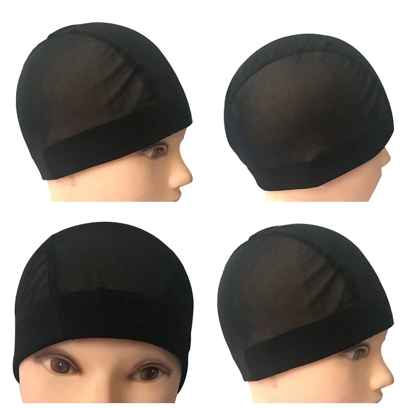 Black Color Hair Cap Elastic Stocking Wigs Liner Caps Weave
